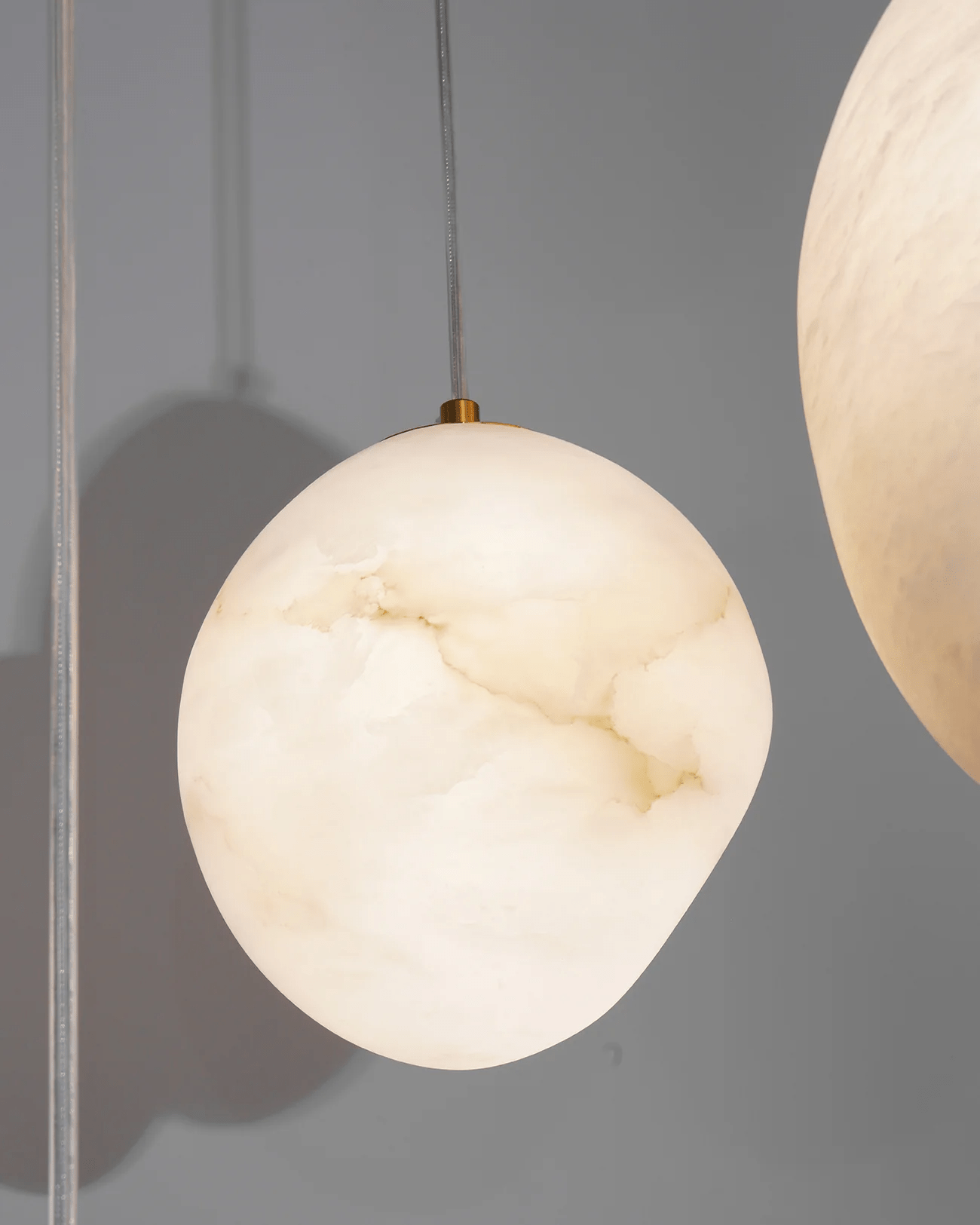 Nerida Alabaster Pendant Light - Lamp Copper