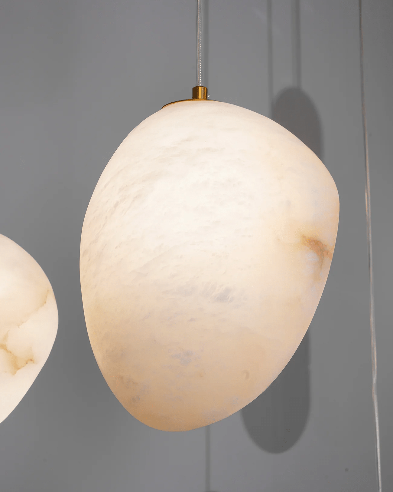 Nerida Alabaster Pendant Light - Lamp Copper