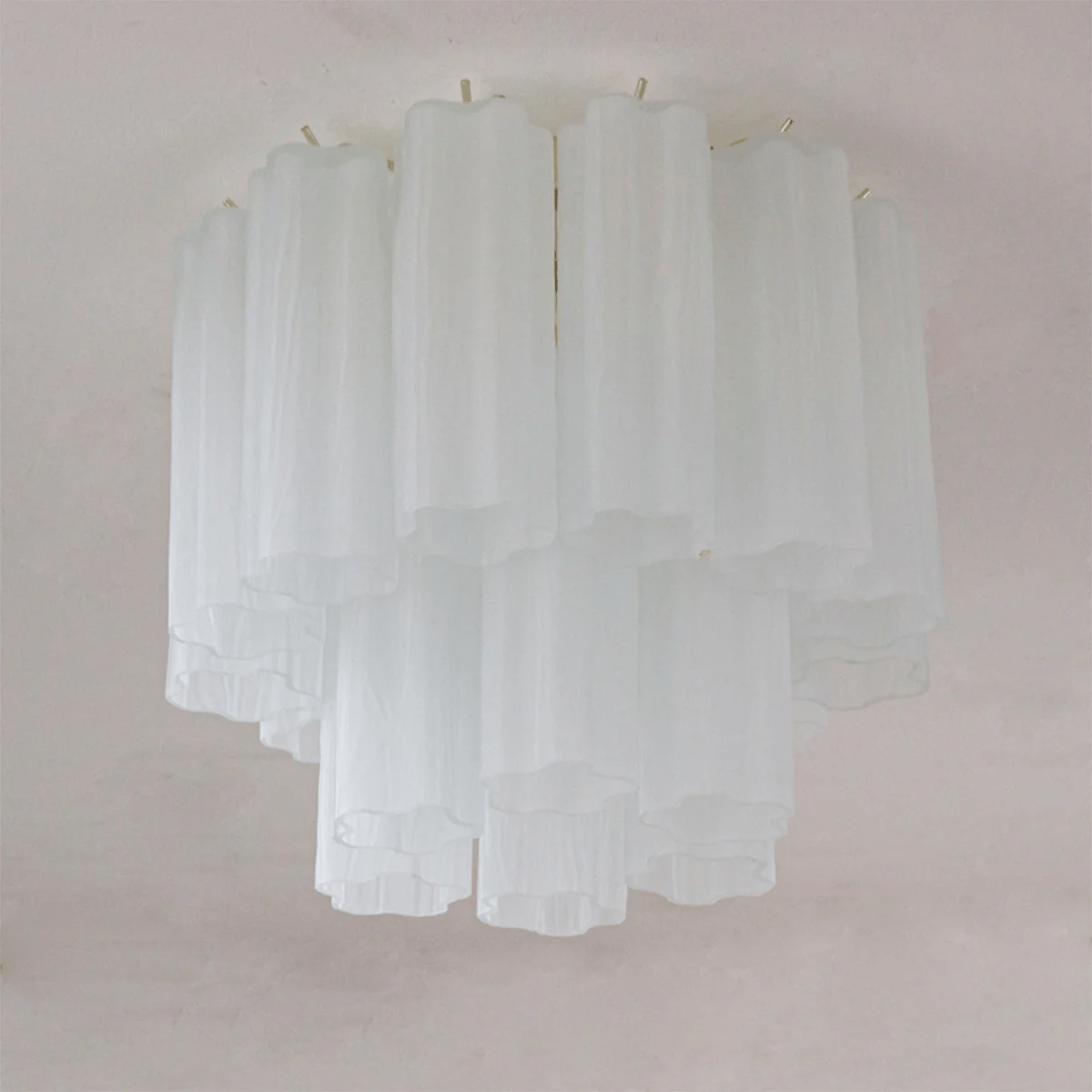 Aurora Ceiling Lamp Pink Waterfall Style - Lamp Copper