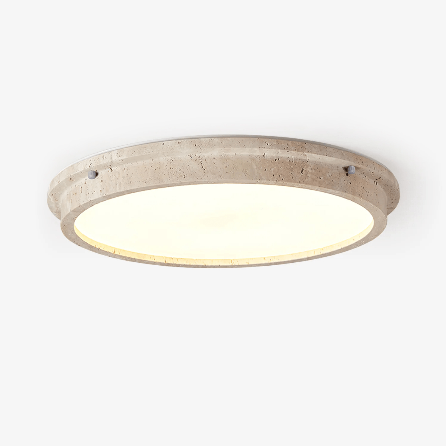 Altheion Travertine Ceiling Light - Lamp Copper