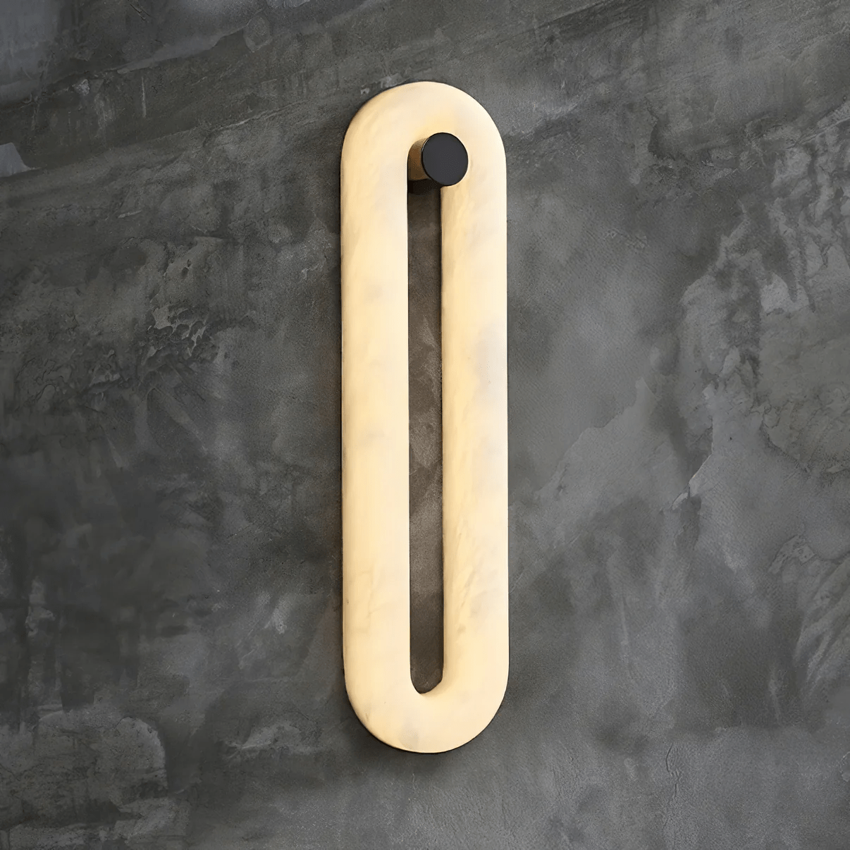 Aurea Modern Alabaster Wall Light - Lamp Copper