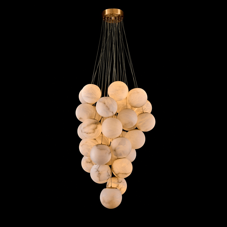 Grapha Alabaster Pendant Light Chandelier - Lamp Copper