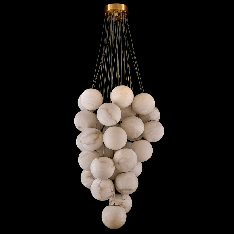 Grapha Alabaster Pendant Light Chandelier - Lamp Copper