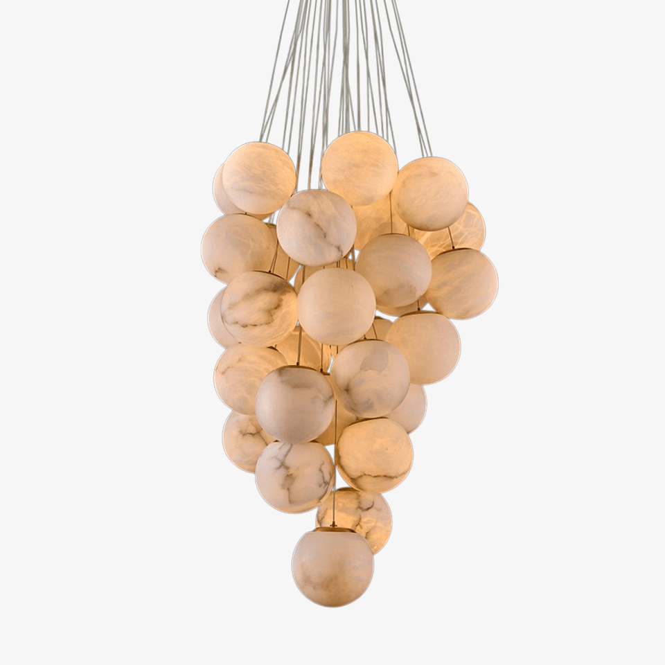 Grapha Alabaster Pendant Light Chandelier - Lamp Copper