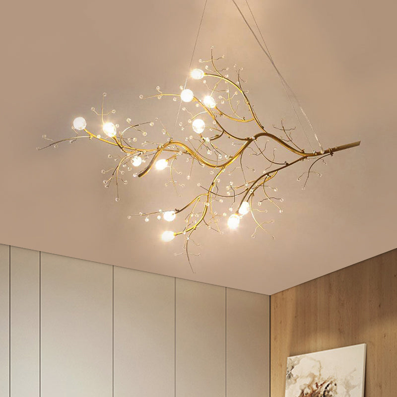 Olivia Romantic Art Deco Branch Pendant Light - Lamp Copper