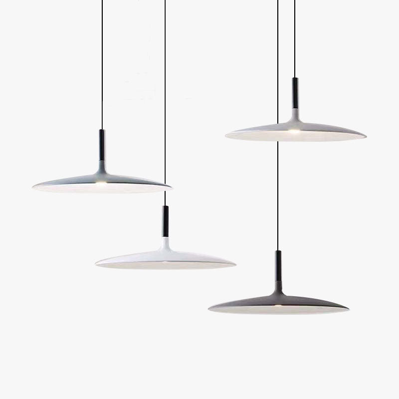 Rava Pendant Light Pan, Plate Shape Modern Design - Lamp Copper