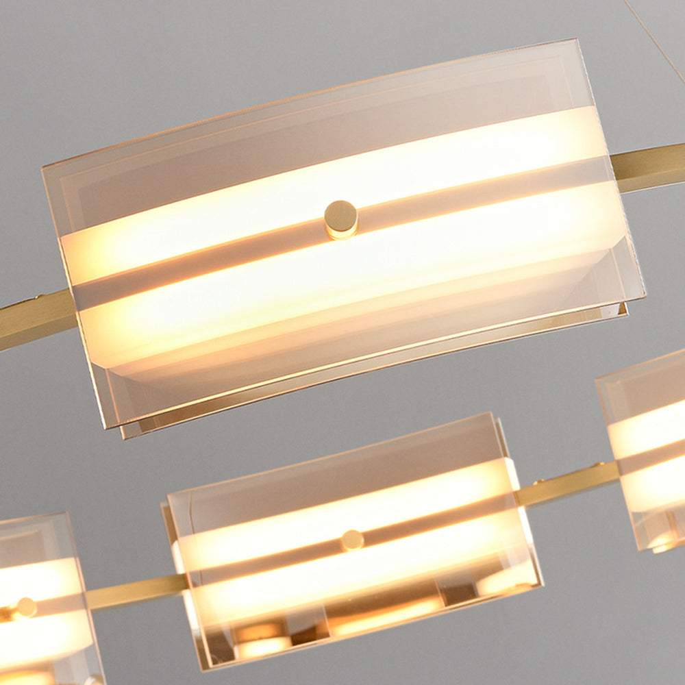 Arisha Minimalist Ring Metal Pendant Light,Black/Gold - Lamp Copper