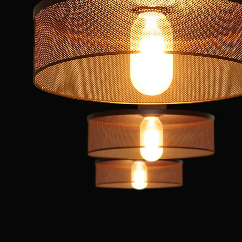 Xenith Industrial Cylindrical Pendant Light, Cement/Metal - Lamp Copper