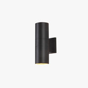 Kren Minimalist Metal Double-headed Outdoor Wall Lamp, Black - Lamp Copper