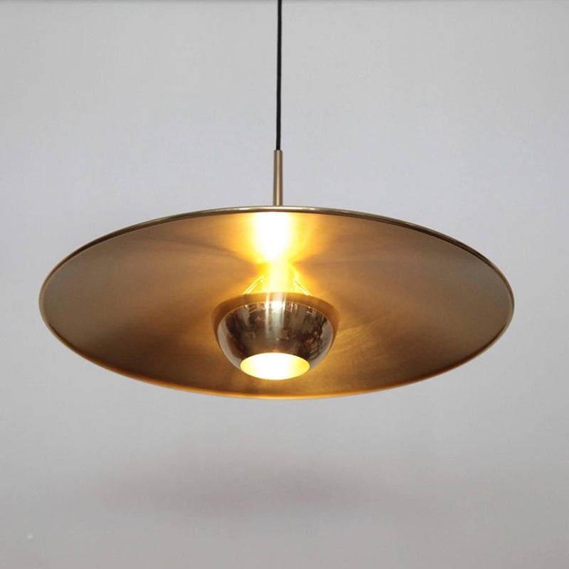 Pyra Minimalist Metal Pendant Light, Gold - Lamp Copper