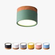 Jojo Cylindrical Flush Mount Ceiling Light - Lamp Copper
