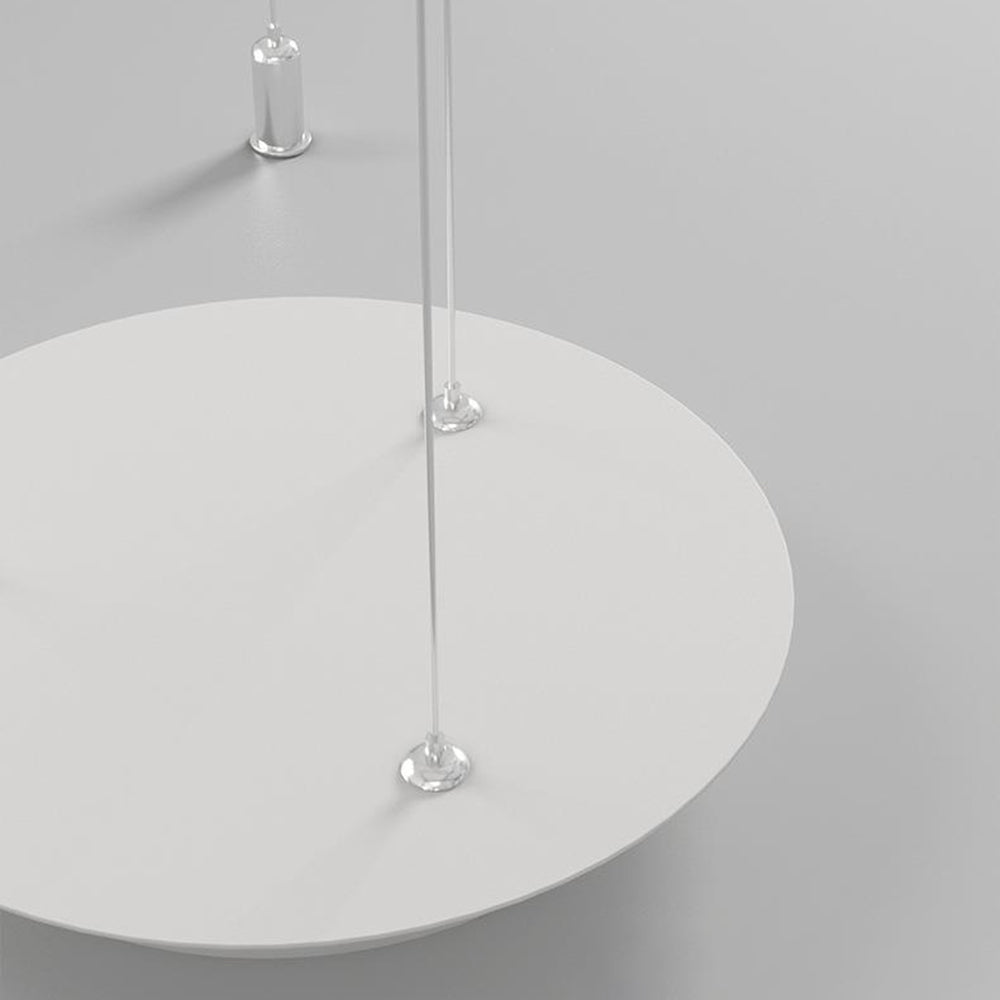 Arisha Pendant Light Rond Modern, Black/White, Dining Room - Lamp Copper
