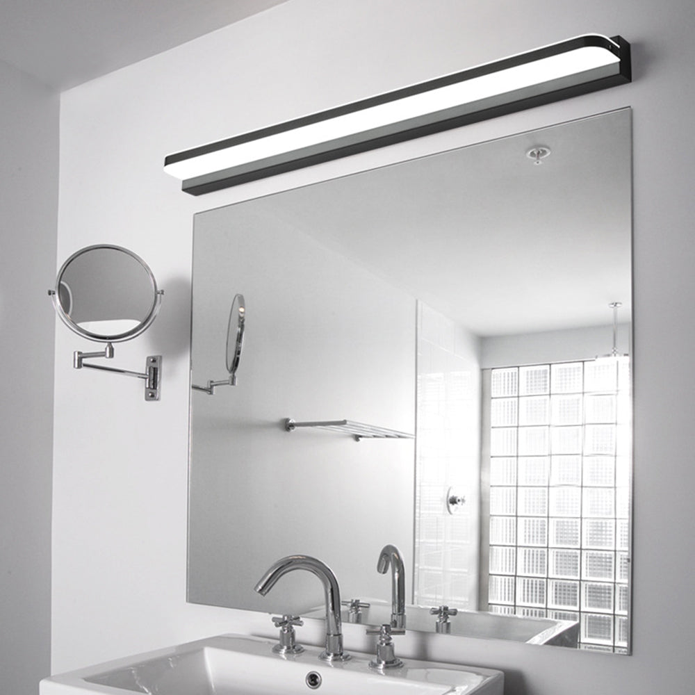 Arisha Wall Lamp Rectangular Modern, Acrylic Mirror, Black/White/Chrome/Gold, Bathroom - Lamp Copper