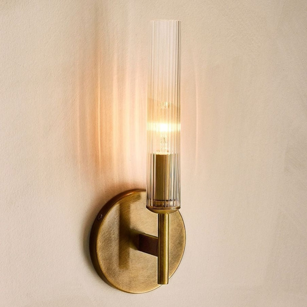 Haze 1 Head Glass Wall Sconce