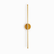Arisha LED Linear Mirror Front Vanity Wall Lamp, Black/Gold - Lamp Copper