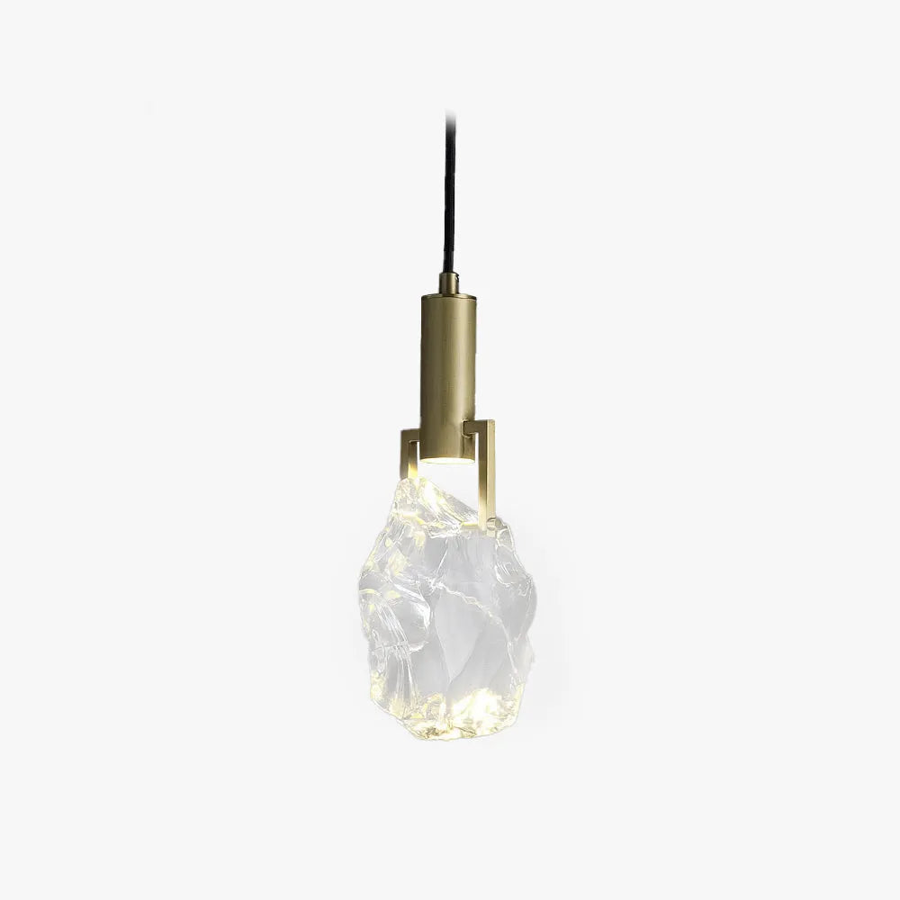 Drop Crystal Pendant Light - Lamp Copper