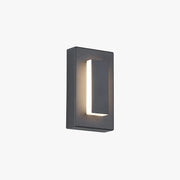 Kasso Modern Square Metal Outdoor Wall Lamp, Dark/Gray Bronze - Lamp Copper