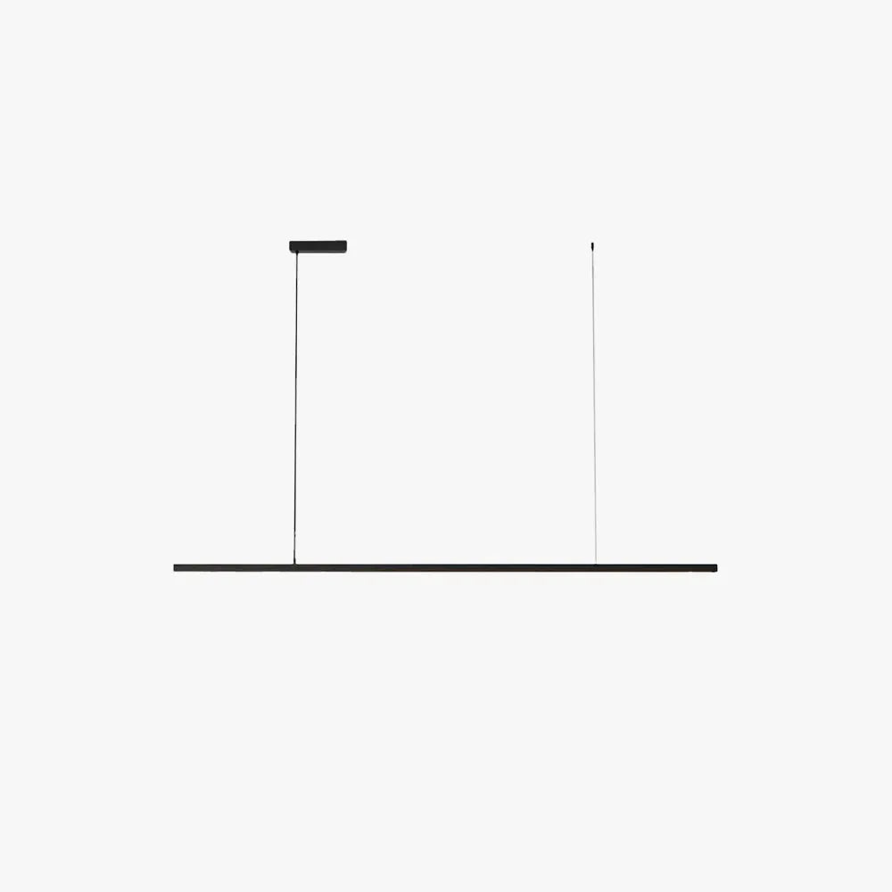 Arisha Minimalist Linear Metal Pendant Light, White/Black - Lamp Copper