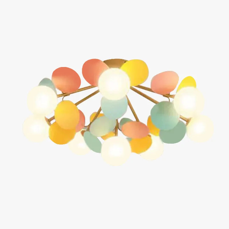 Aria Modern Bubble Cluster Ceiling Light, Colorful - Lamp Copper