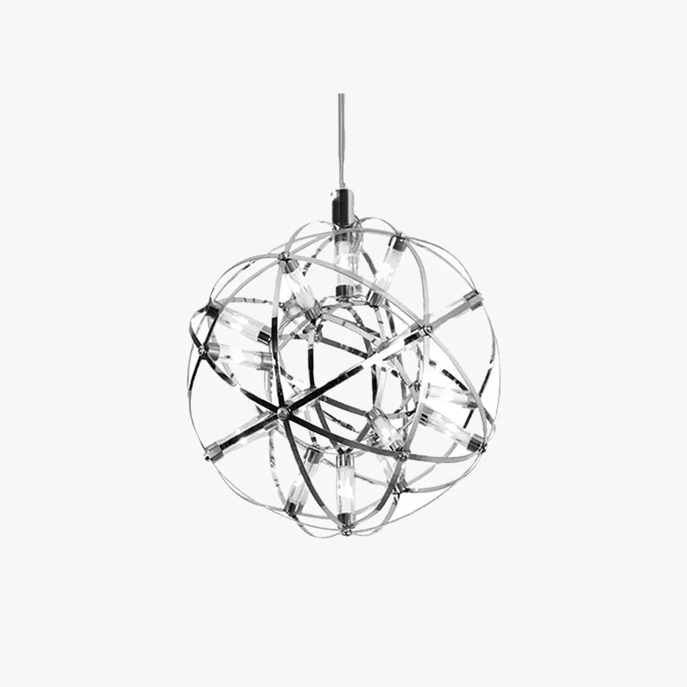 Arisha Firework Art Deco Orbit Shade Pendant Light - Lamp Copper