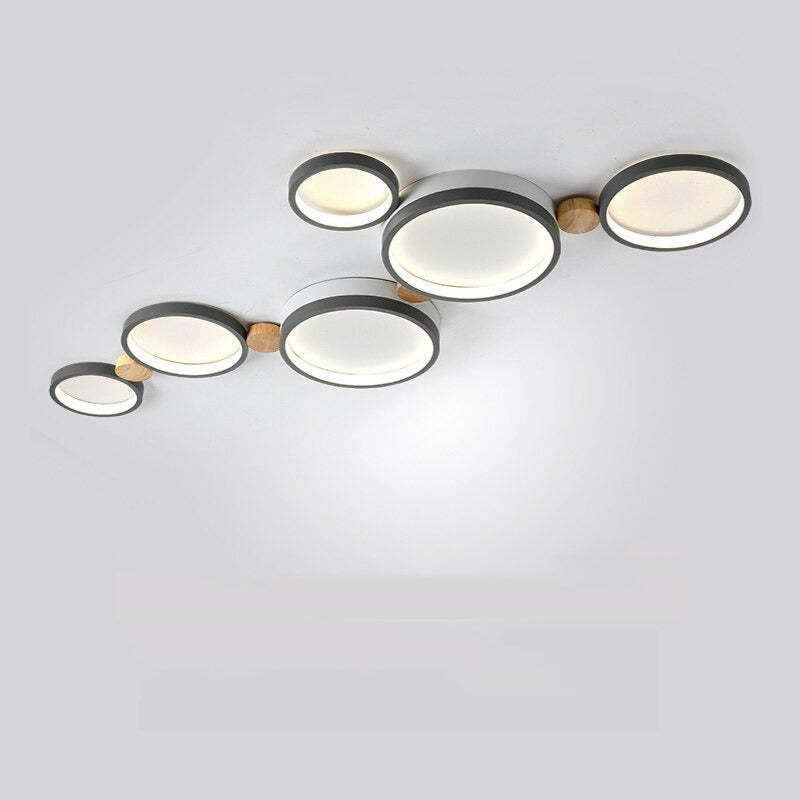 Arisha Round Flush Mount Ceiling Light 3 Colour 3/4/5/6/7 Heads - Lamp Copper