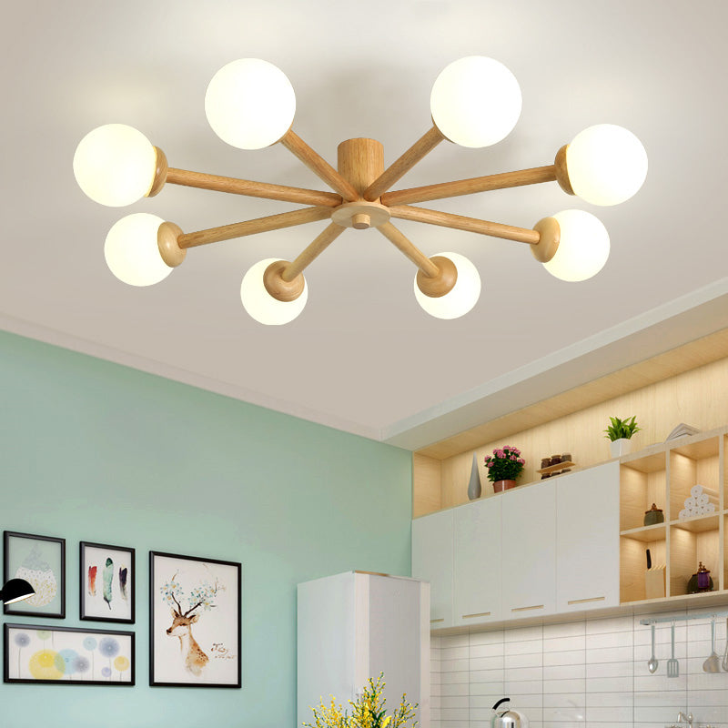 Muto Ceiling Light, Dimmable 6/8 Head - Lamp Copper