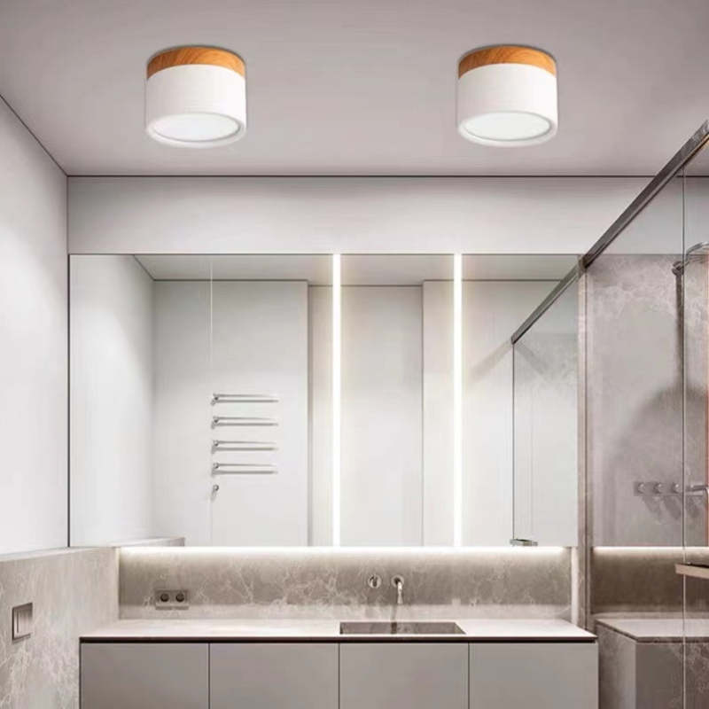 Jojo Cylindrical Flush Mount Ceiling Light - Lamp Copper