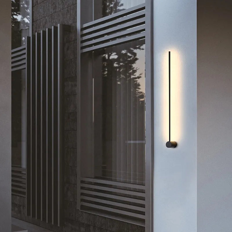 Arisha Modern Minimalist LED Wall Reading Lamp, Black - Lamp Copper