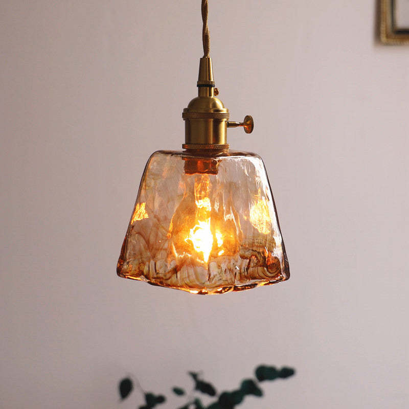 Zina Pendant Light Glass&Brass - Lamp Copper