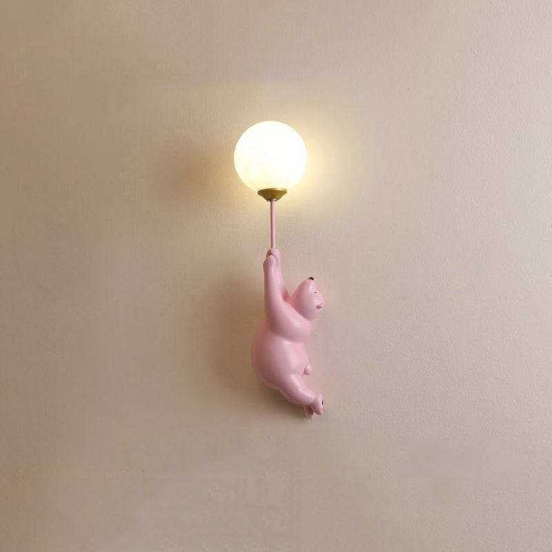 Bear Balloon Wall Reading Lamp - Lamp Copper