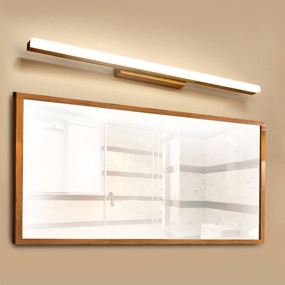 Muto Classic Wood Stretchable Mirror Vanity Bathroom Wall Lamp - Lamp Copper