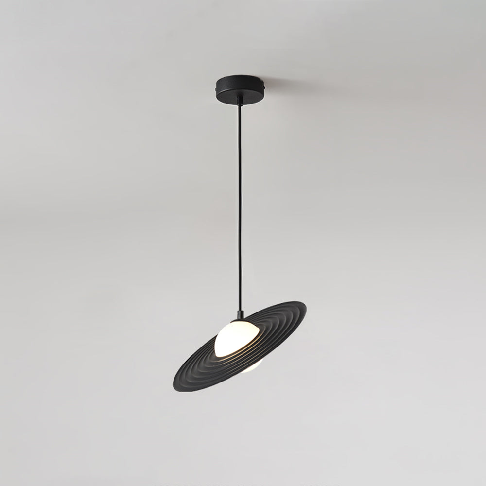 Arisha Minimalist Star Ring Pendant Light,Black/White - Lamp Copper