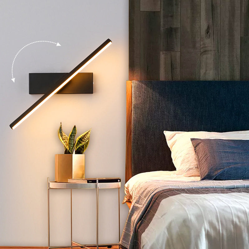 Struve Rotatable Wall Lamp for Bedroom, Black/White - Lamp Copper