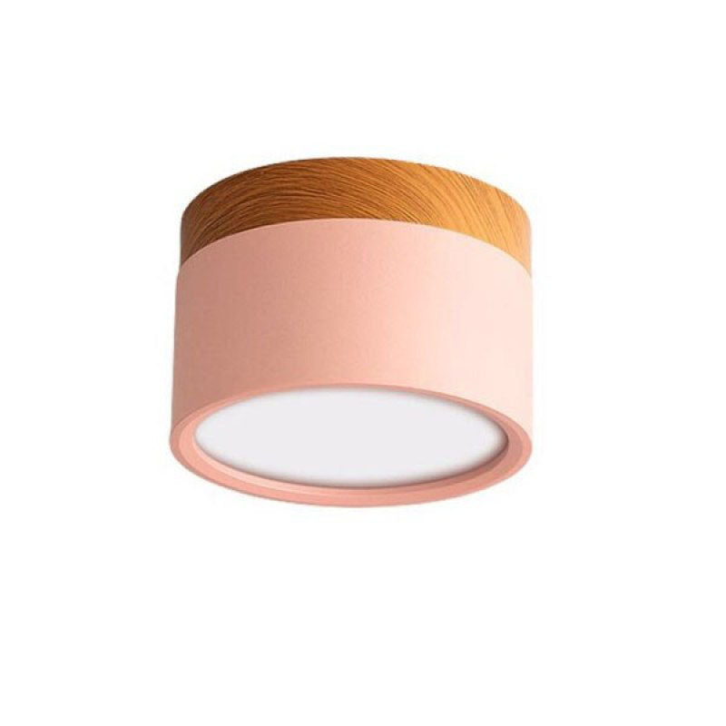 Jojo Cylindrical Flush Mount Ceiling Light - Lamp Copper
