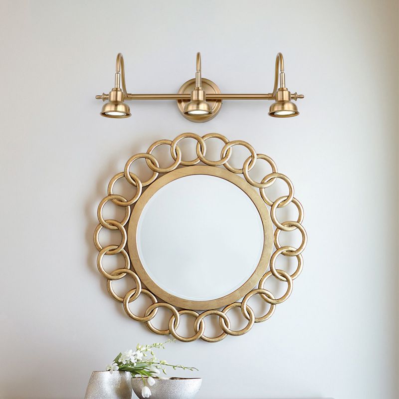 Tiffany Vintage Round Arc Vanity Wall Lamp, Gold, Bedroom - Lamp Copper