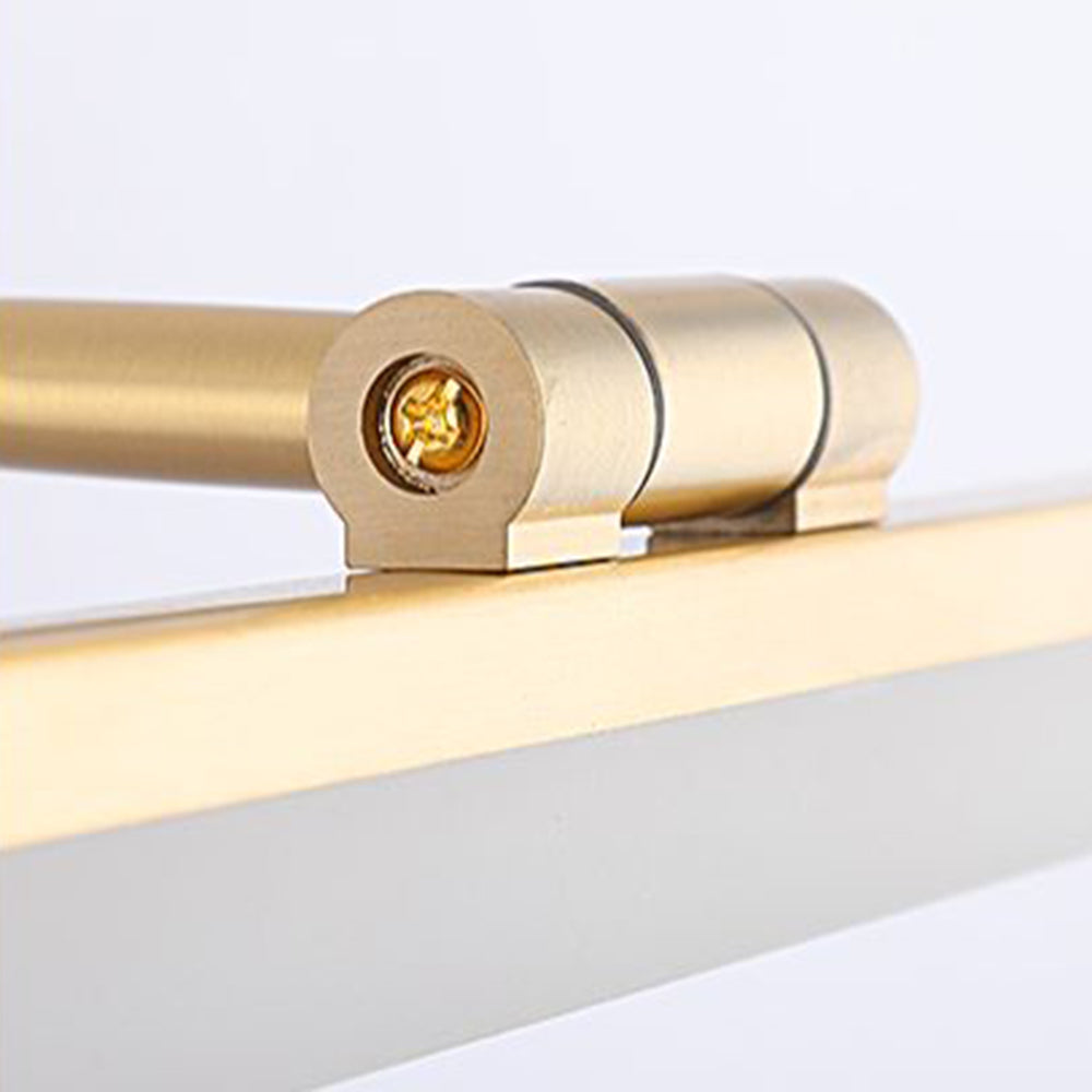 Arisha Vintage Linear Metal/Acrylic Wall Lamp, Black/Gold - Lamp Copper