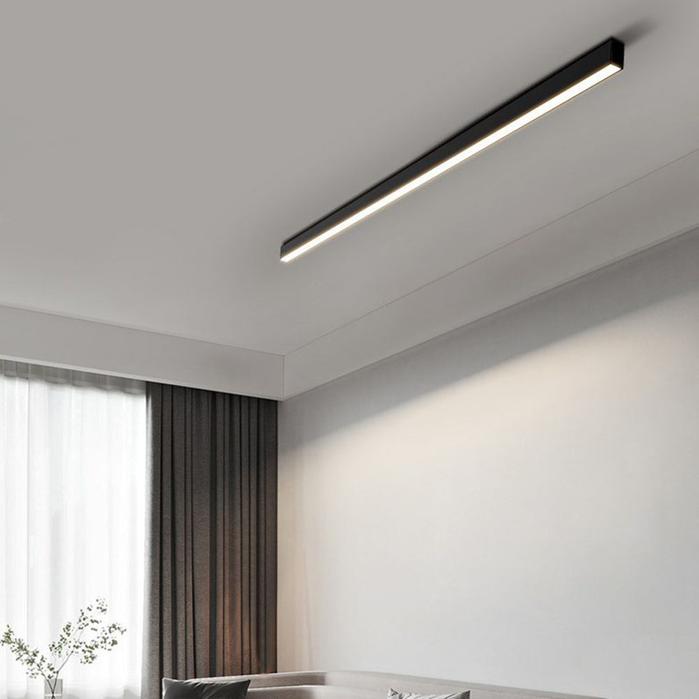 Solin Linear Black Ceiling Light/Wall Light - Lamp Copper