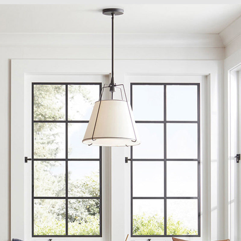 Ritta Pendant Light Fabric Dinging Room Modern Conical - Lamp Copper