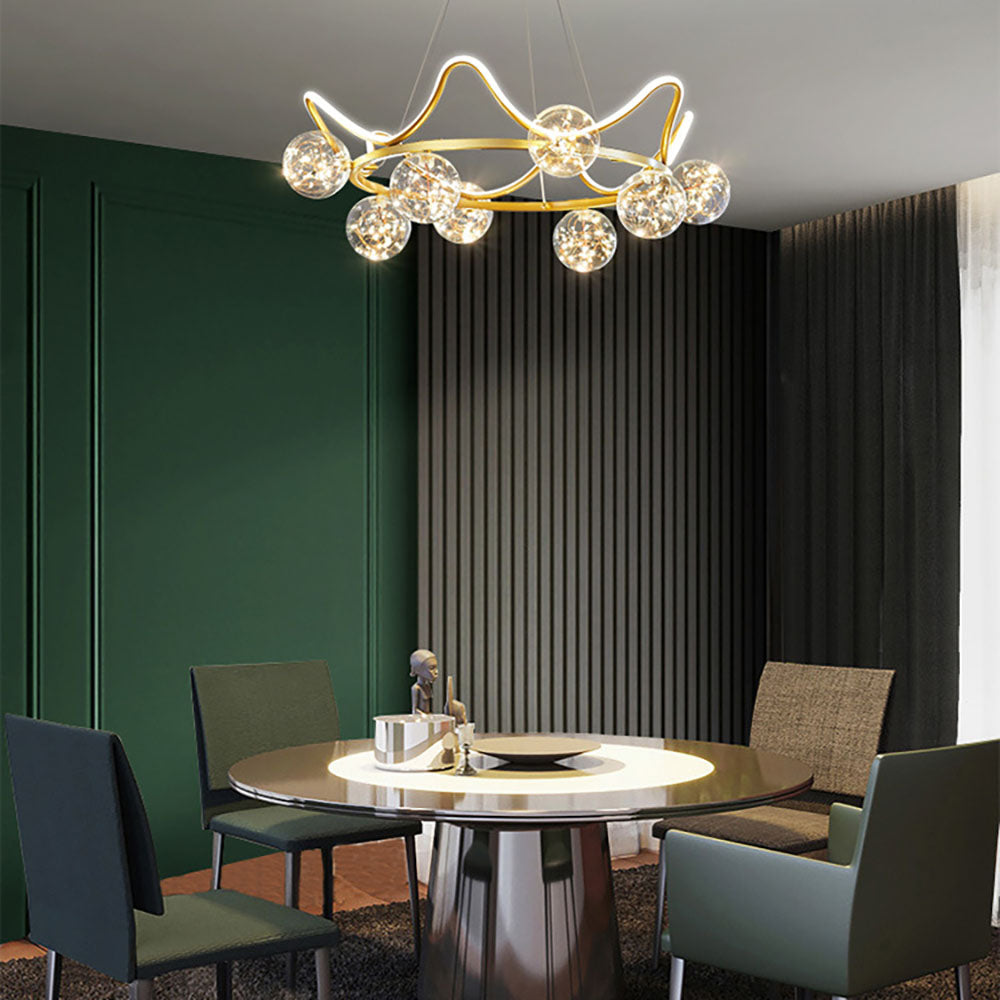 Arisha Nordic Creative Star Pendant Light Metal Living Room/Restaurant - Lamp Copper