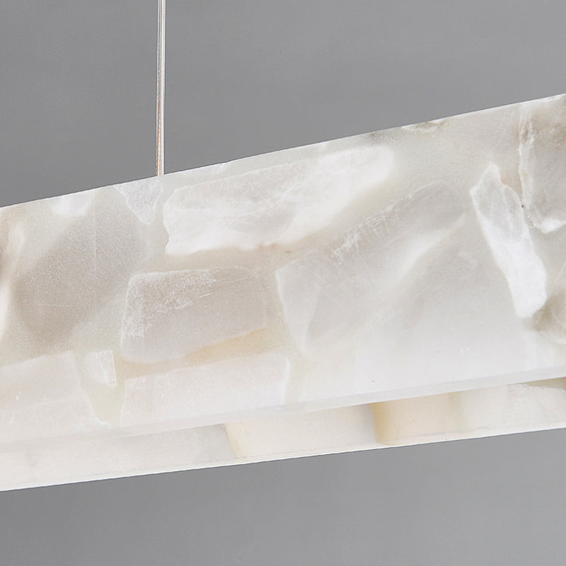 Arisha Modern LED Pendant Light White Marble Dining Room/Bar - Lamp Copper