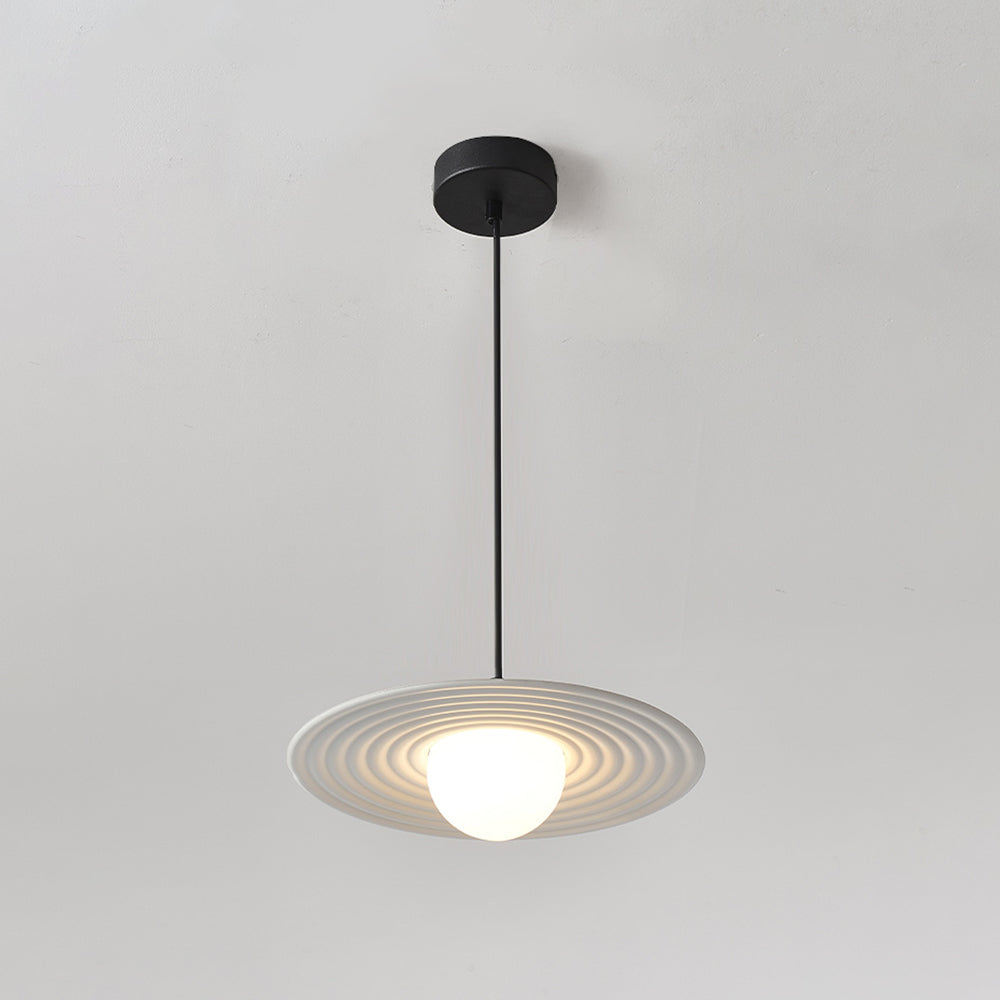 Arisha Minimalist Star Ring Pendant Light,Black/White - Lamp Copper