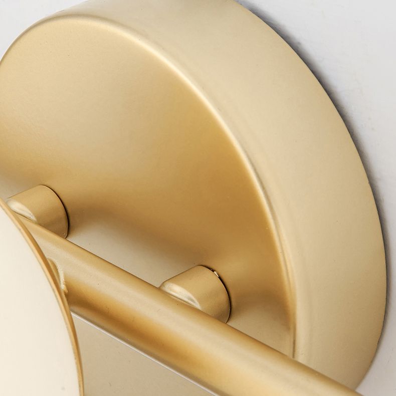 Valentina Modern Dome Metal Bathroom & Vanity Wall Lamps, Multicolor - Lamp Copper