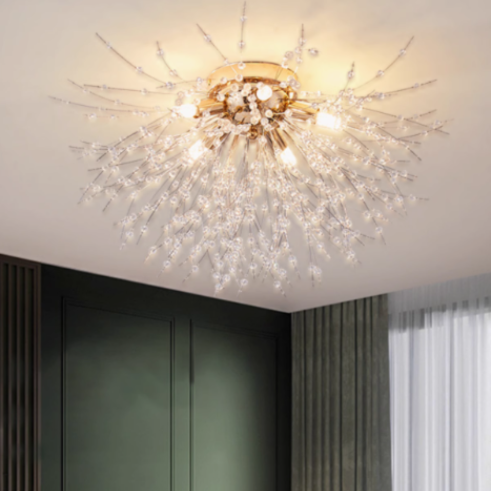 Kalia Vintage Pendant Light Dandelion firework - Lamp Copper