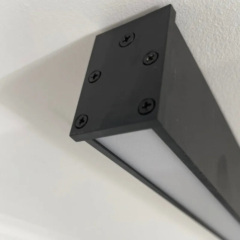 Solin Linear Black Ceiling Light/Wall Light - Lamp Copper