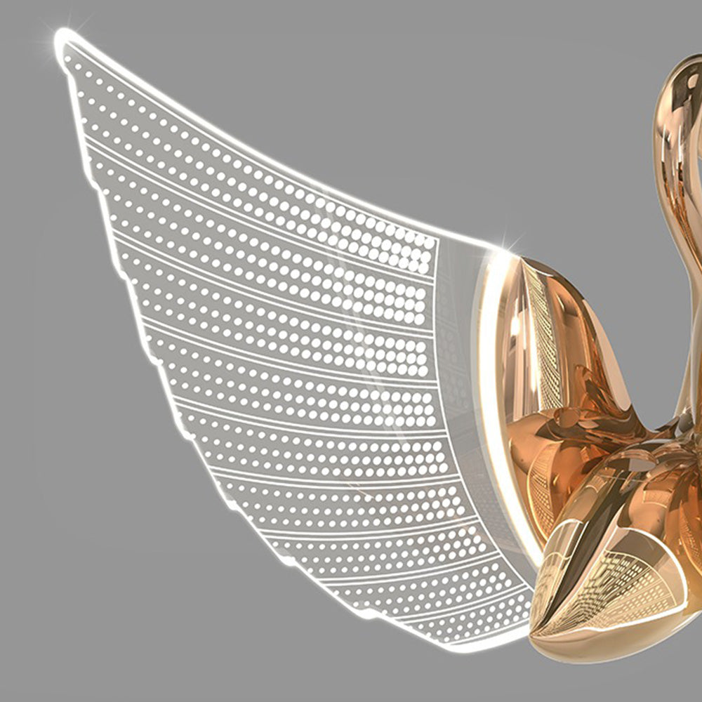 Arisha Modern Creative Swan Pendant Light, 2 Color - Lamp Copper