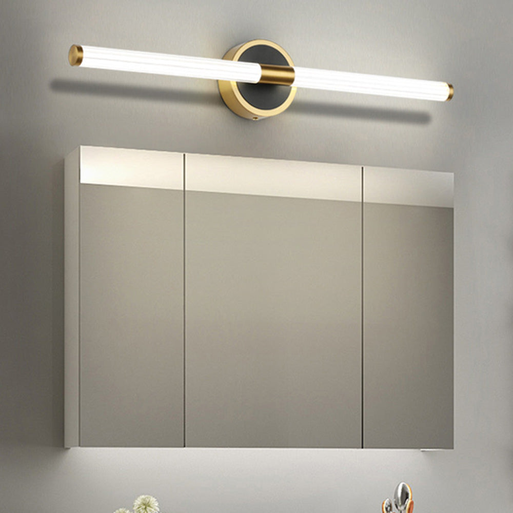 Arisha Designer Linear Mirror Front Vanity Wall Lamp - Lamp Copper