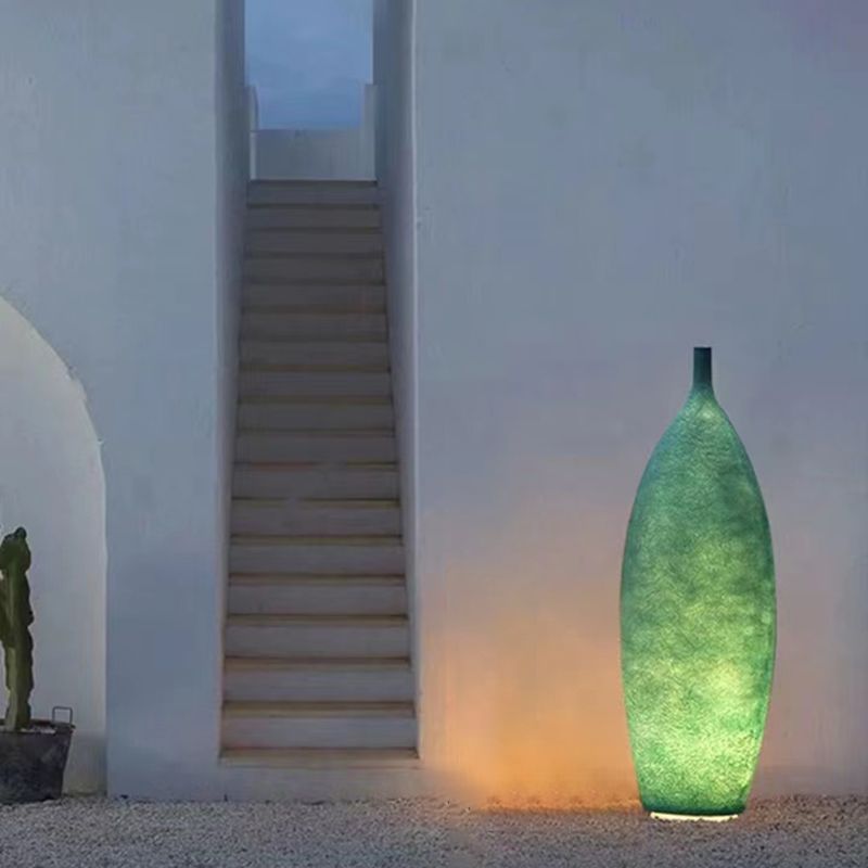 Byers Creative Bottle Resin Floor Lamp, Multi Colors, Hotel - Lamp Copper