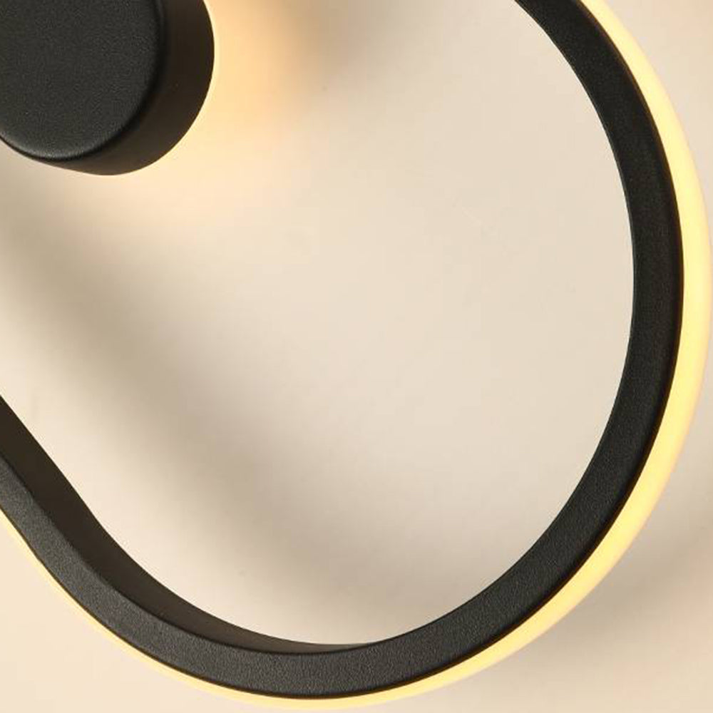 Arisha Nordic Clock Wall Lamp, Gold & Black - Lamp Copper