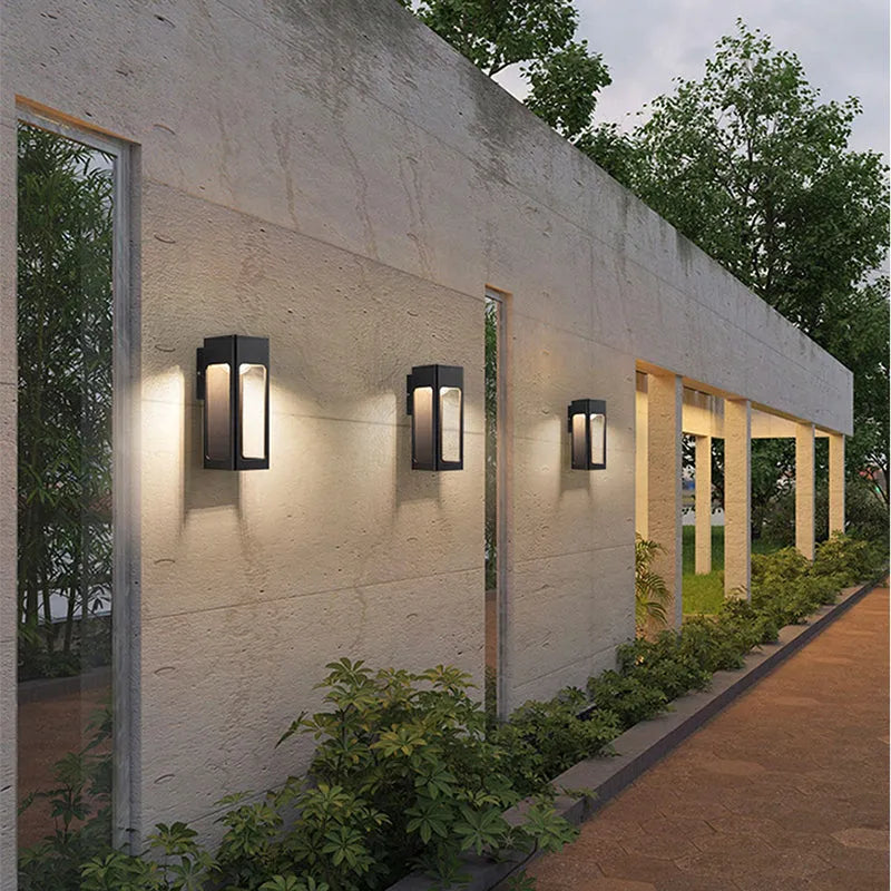 Solith Modern Waterproof Minimalist Geometric Outdoor Wall Light - Lamp Copper