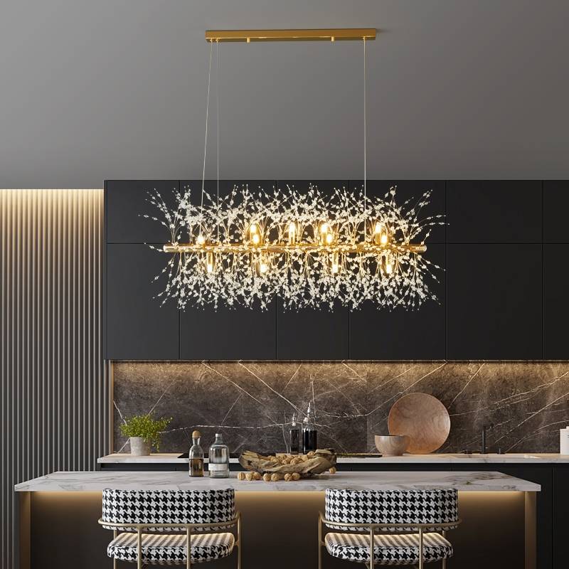 Kalia Vintage Pendant Light Dandelion firework - Lamp Copper